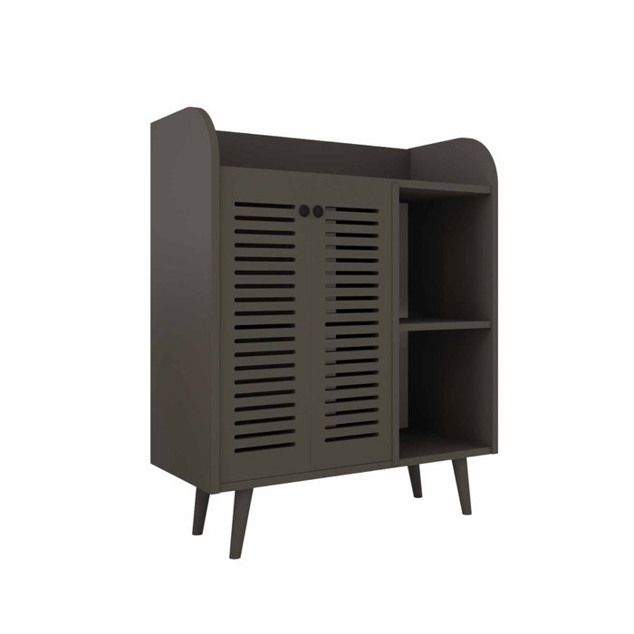 Hanah Home Magnetar - Gabinete de bar de café Gris Hanah Home Magnetar - Gabinete de bar de café Gris